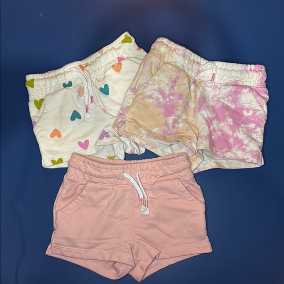 Cat & Jack Toddler Lot of Three Knit Cotton Casual Shorts Sz 2T - Picture 1 of 9